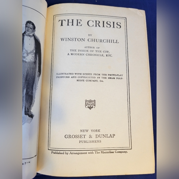 VINTAGE The Crisis by Winston Churchill 1st Edition 1901 Hardcover Grosset Dunlp - Picture 5 of 16